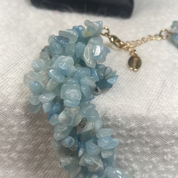 Gorgeous Stauer necklace 5 strands aquamarine splash new! - Picture 10 of 10